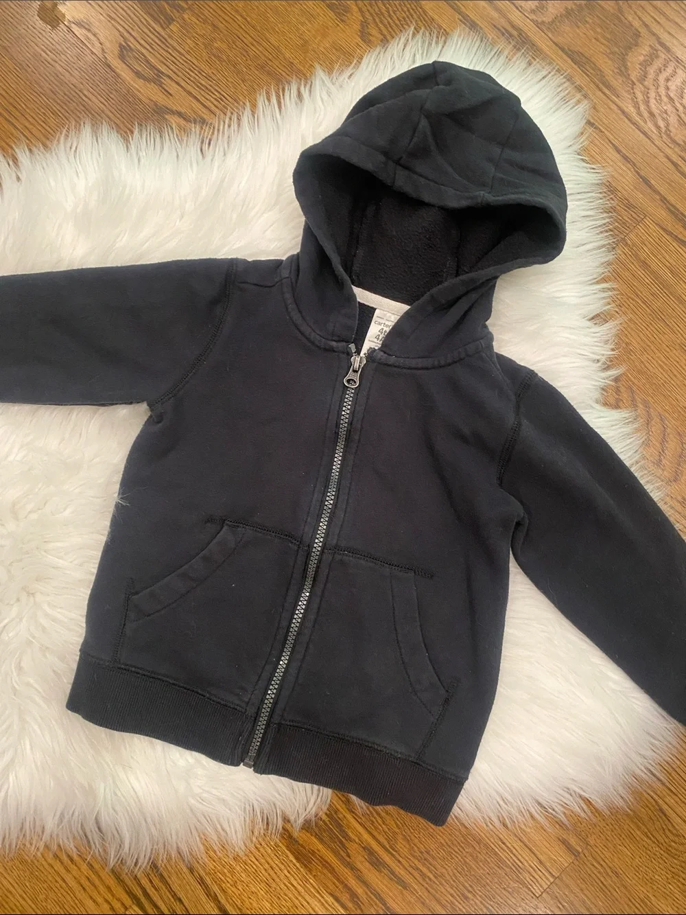 Carters black zip